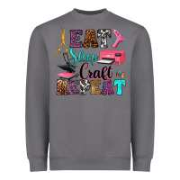 Storm eat sleep craft repeat Heavyweight Sweatshirt - RanaPortraitStore