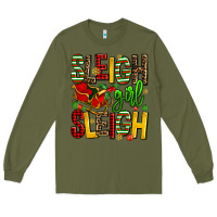 Army Green sleigh girl sleigh Long Sleeve Tee - AdoDesignShop