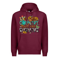 Burgundy a country girl can survive Premium Hoodie - MaliasSmallBusiness