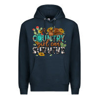 Navy a country girl can survive Premium Hoodie - MaliasSmallBusiness