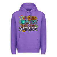 Purple a country girl can survive Premium Hoodie - MaliasSmallBusiness