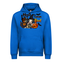 Cobalt Moo I Mean Boo Holstein Cow Urban Hoodie - LillyAllenDesigns