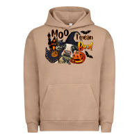 Pigment Burro Moo I Mean Boo Holstein Cow Urban Hoodie - LillyAllenDesigns
