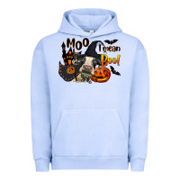 Pigment Grape Ice Moo I Mean Boo Holstein Cow Urban Hoodie - LillyAllenDesigns
