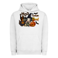 Pigment Lunar Rock Moo I Mean Boo Holstein Cow Urban Hoodie - LillyAllenDesigns