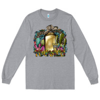 Heather Grey tequila Long Sleeve Tee - SublimationCraftShop