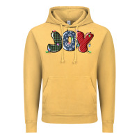 Vintage Mustard joy christmas lights Vintage Hoodie - MaliasSmallBusiness