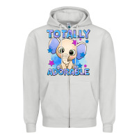 Dove Grey totally adorable elephant boy Zipper Hoodie - AdoDesignShop