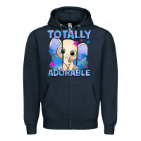 Navy totally adorable elephant boy Zipper Hoodie - AdoDesignShop