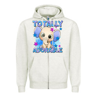 Oatmeal Heather totally adorable elephant boy Zipper Hoodie - AdoDesignShop