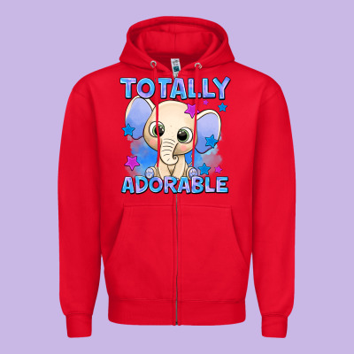 Totally Adorable Elephant Boy Zipper Hoodie Designed By Adodesignshop