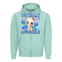 Seafoam totally adorable elephant boy Zipper Hoodie - AdoDesignShop