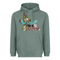 Sage he is risen cross Heavyweight Hoodie - BarkalooDesign