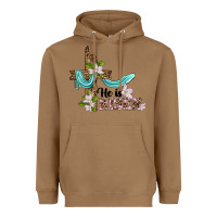 Toasted Coconut he is risen cross Heavyweight Hoodie - BarkalooDesign