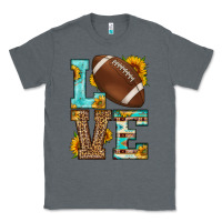 Charcoal Heather western love american football Classic Tee - HRA Design Shop