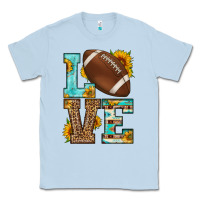 Dusty Blue western love american football Classic Tee - HRA Design Shop