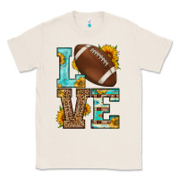 Natural western love american football Classic Tee - HRA Design Shop