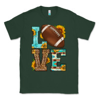 Sports Green western love american football Classic Tee - HRA Design Shop
