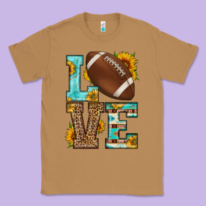 Western Love American Football Classic Tee Designed By Hra Design Shop