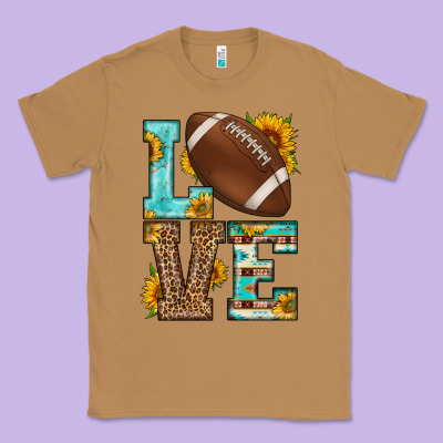 Western Love American Football Classic Tee Designed By Hra Design Shop