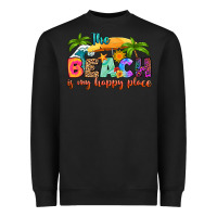 Black the beach is my happy place Heavyweight Sweatshirt - RanaPortraitStore