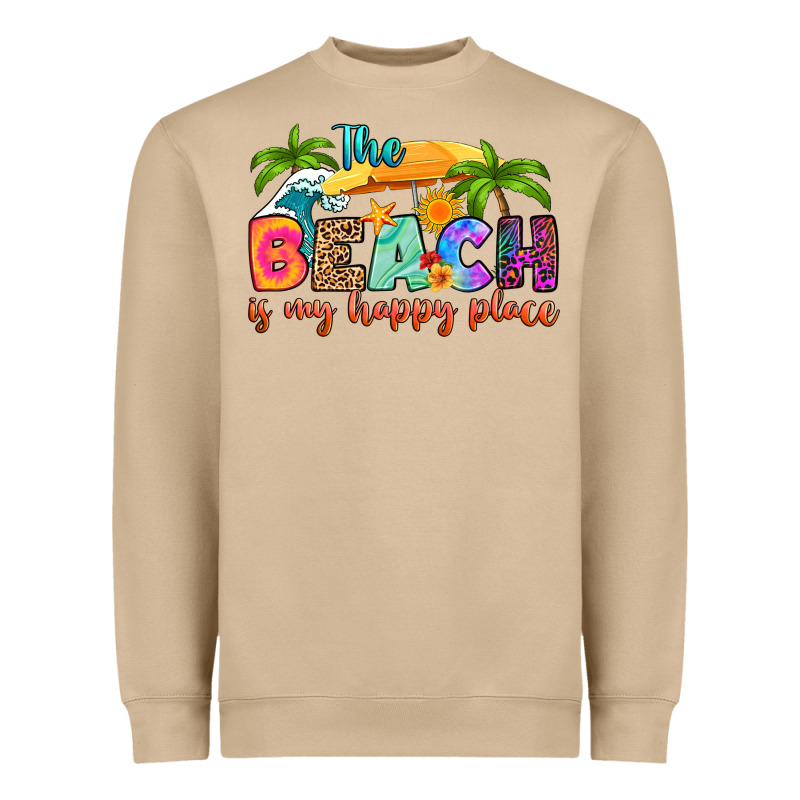 The Beach Is My Happy Place Heavyweight Sweatshirt by RanaPortraitStore | Teevron