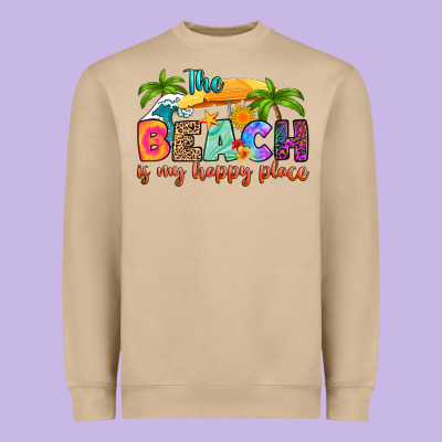 Heavyweight Sweatshirt the beach is my happy place
