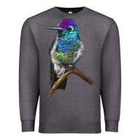 Charcoal Heather Rivoli`s Hummingbird Premium Sweatshirt - LillyAllenDesigns
