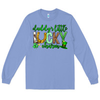 Colony Blue St. Patrick's Day Daddy's little lucky charm Long Sleeve Tee - Neo Western