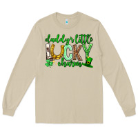 Mushroom St. Patrick's Day Daddy's little lucky charm Long Sleeve Tee - Neo Western