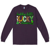 Plum St. Patrick's Day Daddy's little lucky charm Long Sleeve Tee - Neo Western