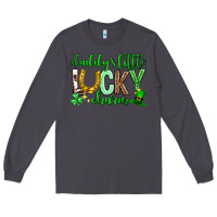 Smoke St. Patrick's Day Daddy's little lucky charm Long Sleeve Tee - Neo Western