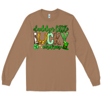 Toasted Coconut St. Patrick's Day Daddy's little lucky charm Long Sleeve Tee - Neo Western