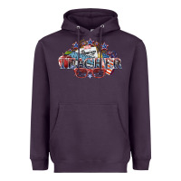 Plum american teacher Heavyweight Hoodie - NancyCooperArtShop