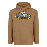 Toasted Coconut american teacher Heavyweight Hoodie - NancyCooperArtShop