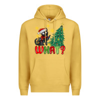 Antique Gold christmas  cat  what Premium Hoodie - MaliasSmallBusiness