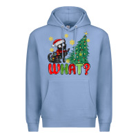 Colony Blue christmas  cat  what Premium Hoodie - MaliasSmallBusiness