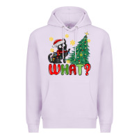 Lilac christmas  cat  what Premium Hoodie - MaliasSmallBusiness
