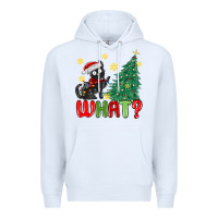 White christmas  cat  what Premium Hoodie - MaliasSmallBusiness