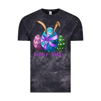 Cloud Black easter bunny ear eggs easter vibes Vintage Tee - RanaPortraitStore
