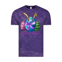 Cloud Purple easter bunny ear eggs easter vibes Vintage Tee - RanaPortraitStore