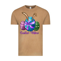 Easter Bunny Ear Eggs Easter Vibes Vintage Tee | Teevron
