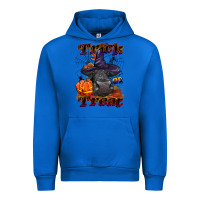 Cobalt Trick Or Treat Black Angus Heifer Urban Hoodie - LillyAllenDesigns