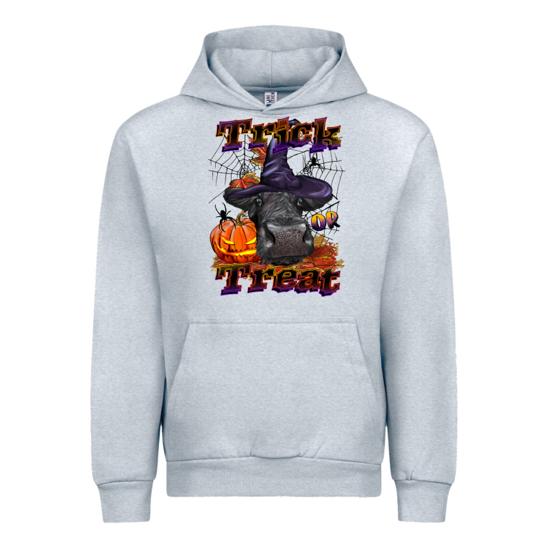 Trick Or Treat Black Angus Heifer Urban Hoodie by LillyAllenDesigns | Teevron