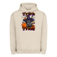 Pigment French Oak Trick Or Treat Black Angus Heifer Urban Hoodie - LillyAllenDesigns