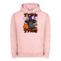 Pigment Salmon Trick Or Treat Black Angus Heifer Urban Hoodie - LillyAllenDesigns