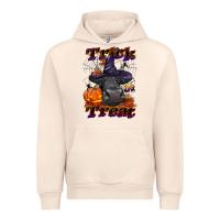 Sandshell Trick Or Treat Black Angus Heifer Urban Hoodie - LillyAllenDesigns