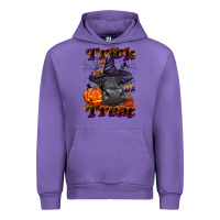 Tulip Trick Or Treat Black Angus Heifer Urban Hoodie - LillyAllenDesigns