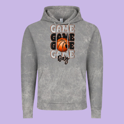 Vintage Hoodie game day basketball bal
