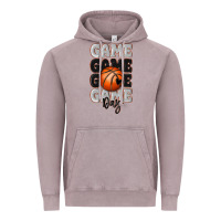 Vintage Zinc game day basketball bal Vintage Hoodie - MaliasSmallBusiness